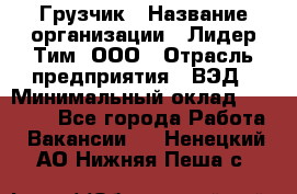 Грузчик › Название организации ­ Лидер Тим, ООО › Отрасль предприятия ­ ВЭД › Минимальный оклад ­ 32 000 - Все города Работа » Вакансии   . Ненецкий АО,Нижняя Пеша с.